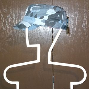 Men's Dorfman Pacific Co. Distressed Military Cadet Style Cap - Blue Camouflage